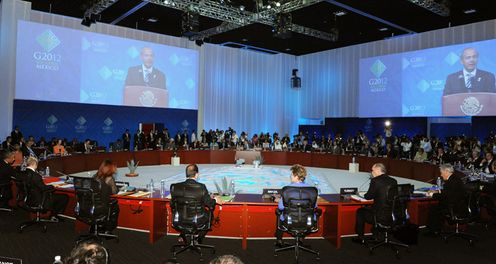 Photograph of the first session of the G20 Summit 1
