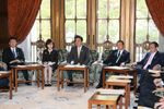 Photograph of the Prime Minister delivering an address at the meeting of the Headquarters for the Promotion of Administrative Reform 1