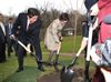 Photograph of the Prime Minister planting a tree