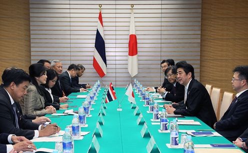 Photograph of the Japan-Thailand Summit Meeting