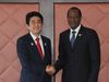 Photograph of Prime Minister Abe shaking hands with President Blaise Compaore? of Burkina Faso