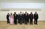 Photograph of the Prime Minister attending a commemorative photograph session at the Japan-Africa Summit Meeting on United Nations Security Council Reform during TICAD V