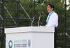 Photograph of the Prime Minister delivering an address at the 16th Nippon Jamboree and 30th Asia-Pacific Regional Scout Jamboree (1)