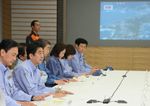 Photograph of the Prime Minister delivering an address at the meeting of the Emergency Disaster Response Headquarters (1)