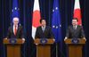 Photograph of the Japan-EU Joint Press Conference (1)