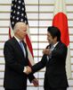 Photograph of Prime Minister Abe shaking hands with the Hon Joseph R. Biden Jr., Vice President of the United States of America (2)