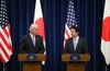 Photograph of Prime Minister Abe and the Hon Joseph R. Biden Jr., Vice President of the United States of America, at the joint press announcement (3)
