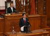 Photograph of the Prime Minister delivering a policy speech during the plenary session of the House of Councillors (2)