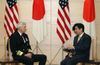 Photograph of Prime Minister Abe receiving a courtesy call from ADM Samuel J. Locklear, Commander, U.S. Pacific Command (1)