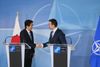 Photograph of the Japan-NATO joint press conference (2)
