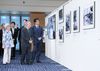 Photograph of the Prime Minister viewing photos with the guidance of Mr. Shigeru Yokota and his wife (1)