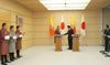 Photograph of the Japan-Bhutan joint press announcement (2)