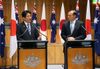 Photograph of the Japan-Australia joint press conference (2)