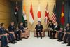 Photograph of the Prime Minister receiving the courtesy call from the Chiefs of Staff and other officials of air forces in the Indo-Pacific region (2)