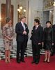 Photograph of Prime Minister and Mrs. Abe welcoming the King and Queen of the Netherlands