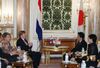 Photograph of Prime Minister and Mrs. Abe meeting with the King and Queen of the Netherlands (1)