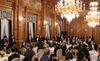 Photograph of Prime Minister Abe delivering an address at the banquet hosted by the Prime Minister and Mrs. Abe (2)