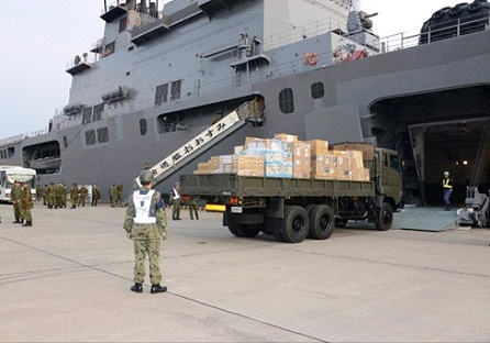 Emergency assistance in response to Typhoon Damage in Central Philippines by Japan Self Defense Forces