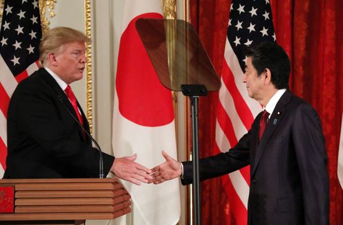 Photograph of the Japan-U.S. joint press conference (5)