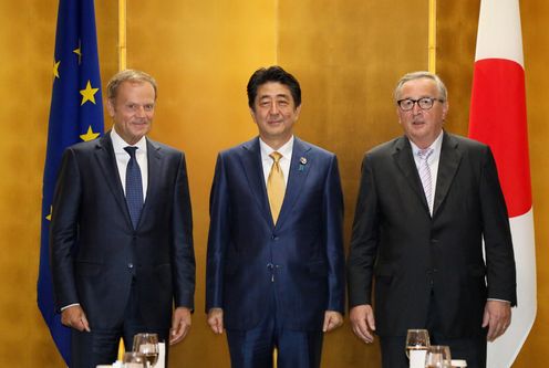 Photograph of the Japan-EU Summit Meeting (1)