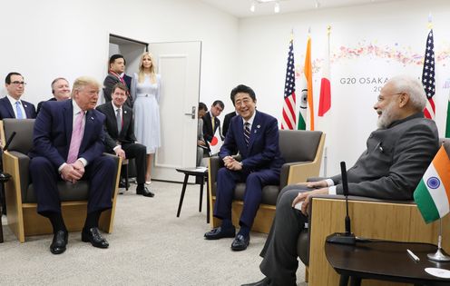 Photograph of the Japan-U.S.-India Summit Meeting (1)
