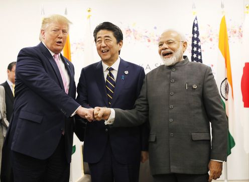 Photograph of the Japan-U.S.-India Summit Meeting (2)