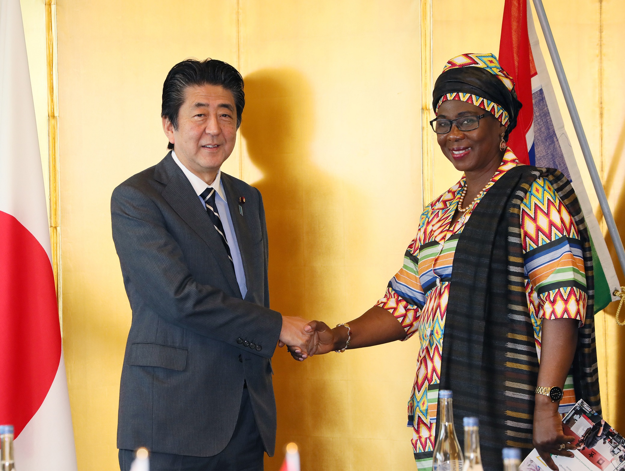 Photograph of the courtesy call from the Vice-President of The Gambia