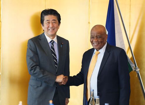 Photograph of the Japan-Lesotho Summit Meeting
