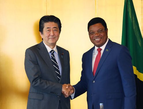 Photograph of the Japan-Tanzania Summit Meeting