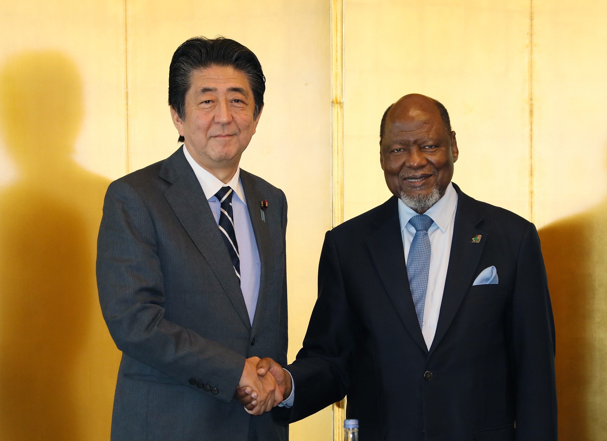 Photograph of the meeting with Former President of Mozambique