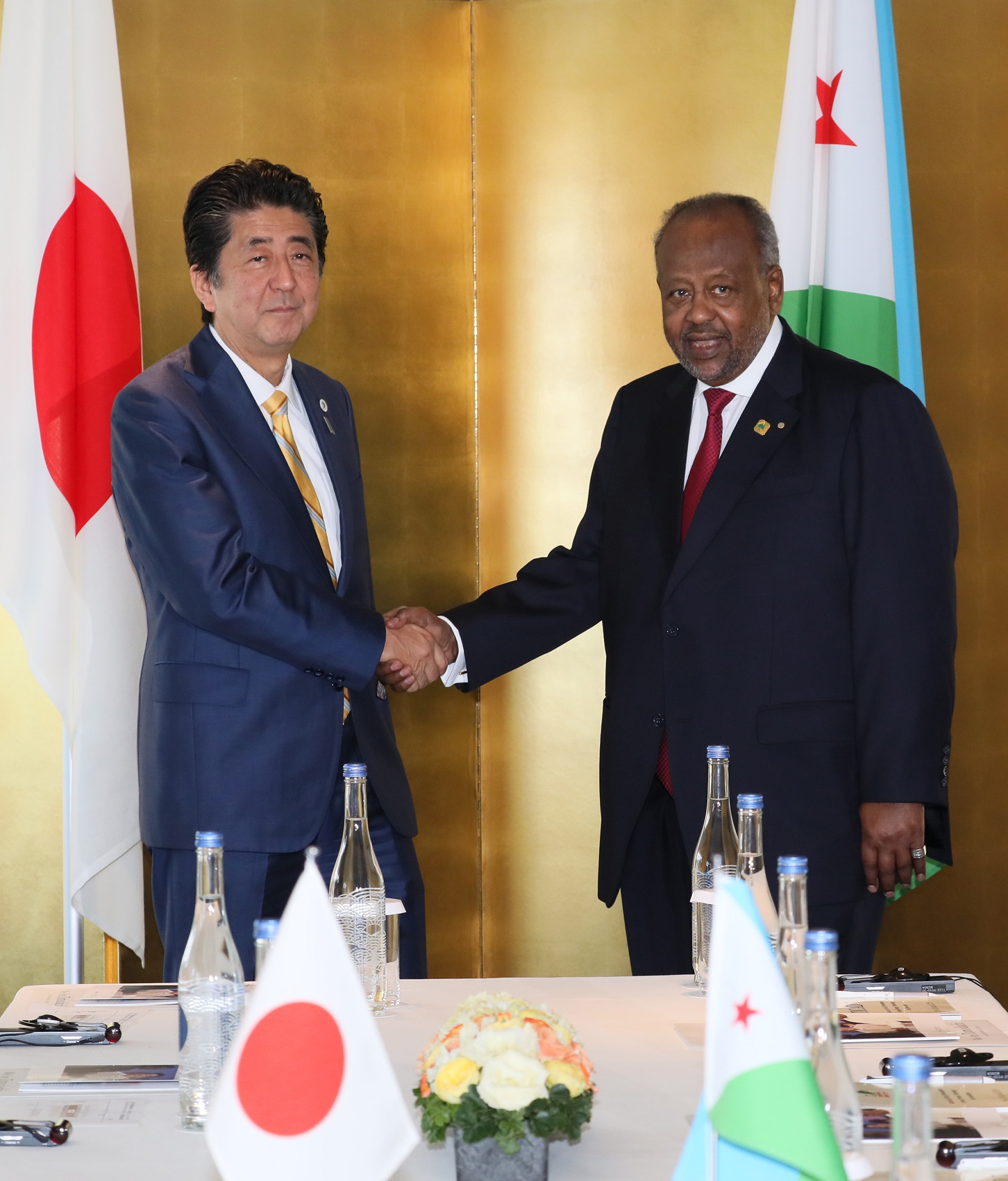 Photograph of the Japan-Djibouti Summit Meeting