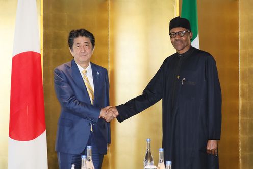 Photograph of the Japan-Nigeria Summit Meeting