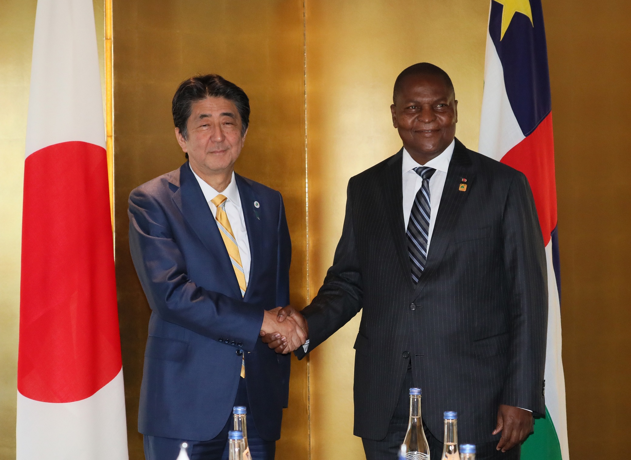 Photograph of the Japan-Central African Republic Summit Meeting
