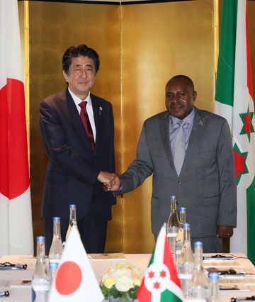 Photograph of the courtesy call from the Second Vice President of Burundi