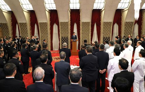 Photograph of the Prime Minister delivering an address (3)