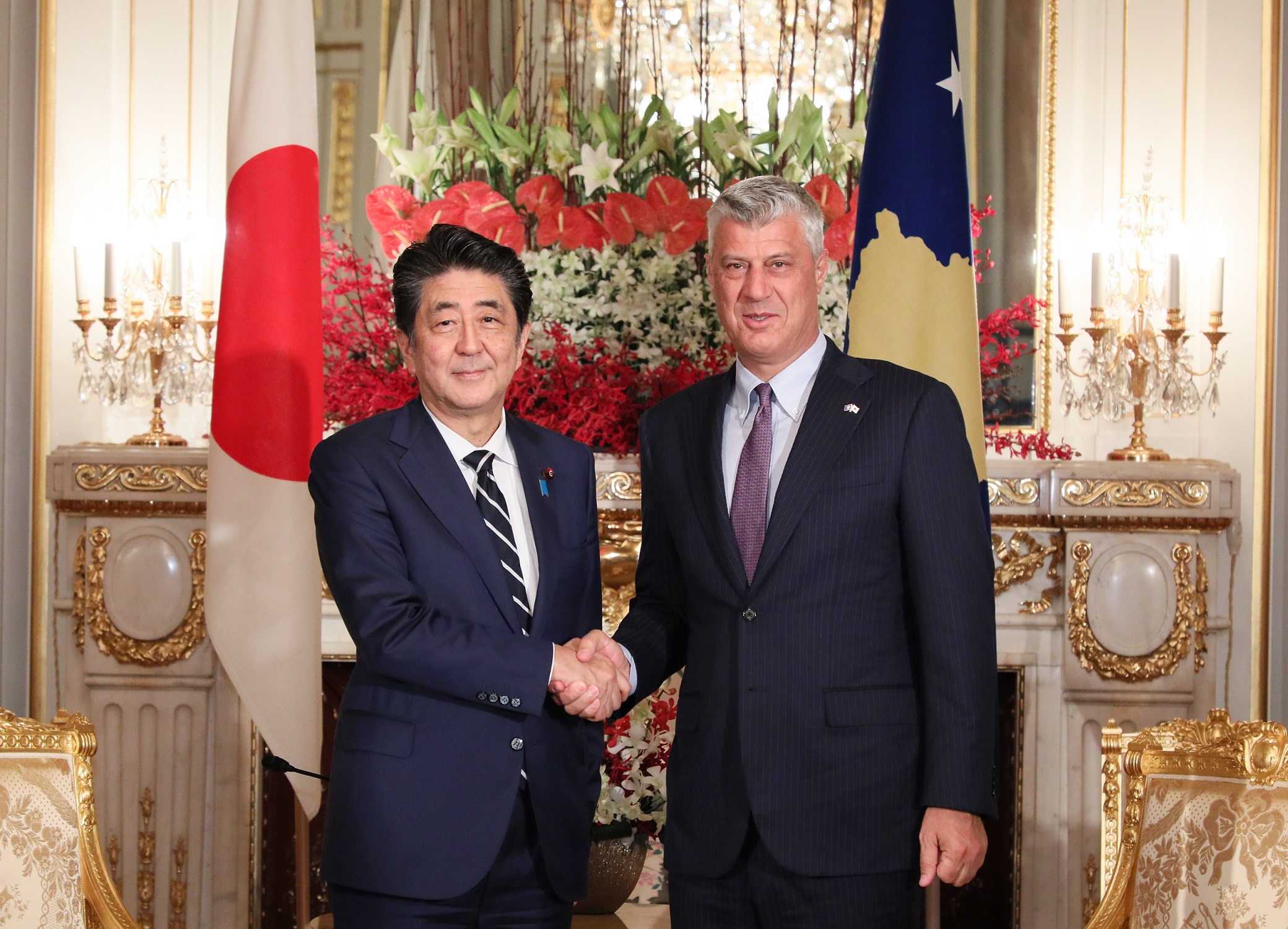 Photograph of the Japan-Kosovo Summit Meeting (1)