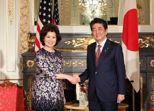 Photograph of the courtesy call from the Secretary of Transportation of the United States of America (1)