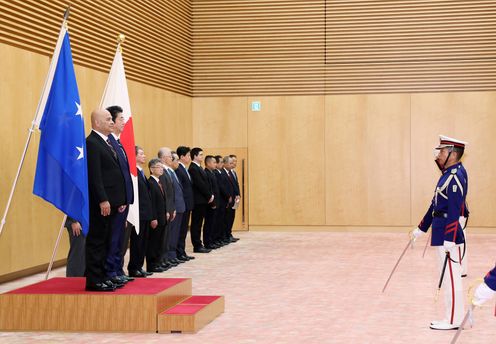 Photograph of the salute and the guard of honor ceremony (2)