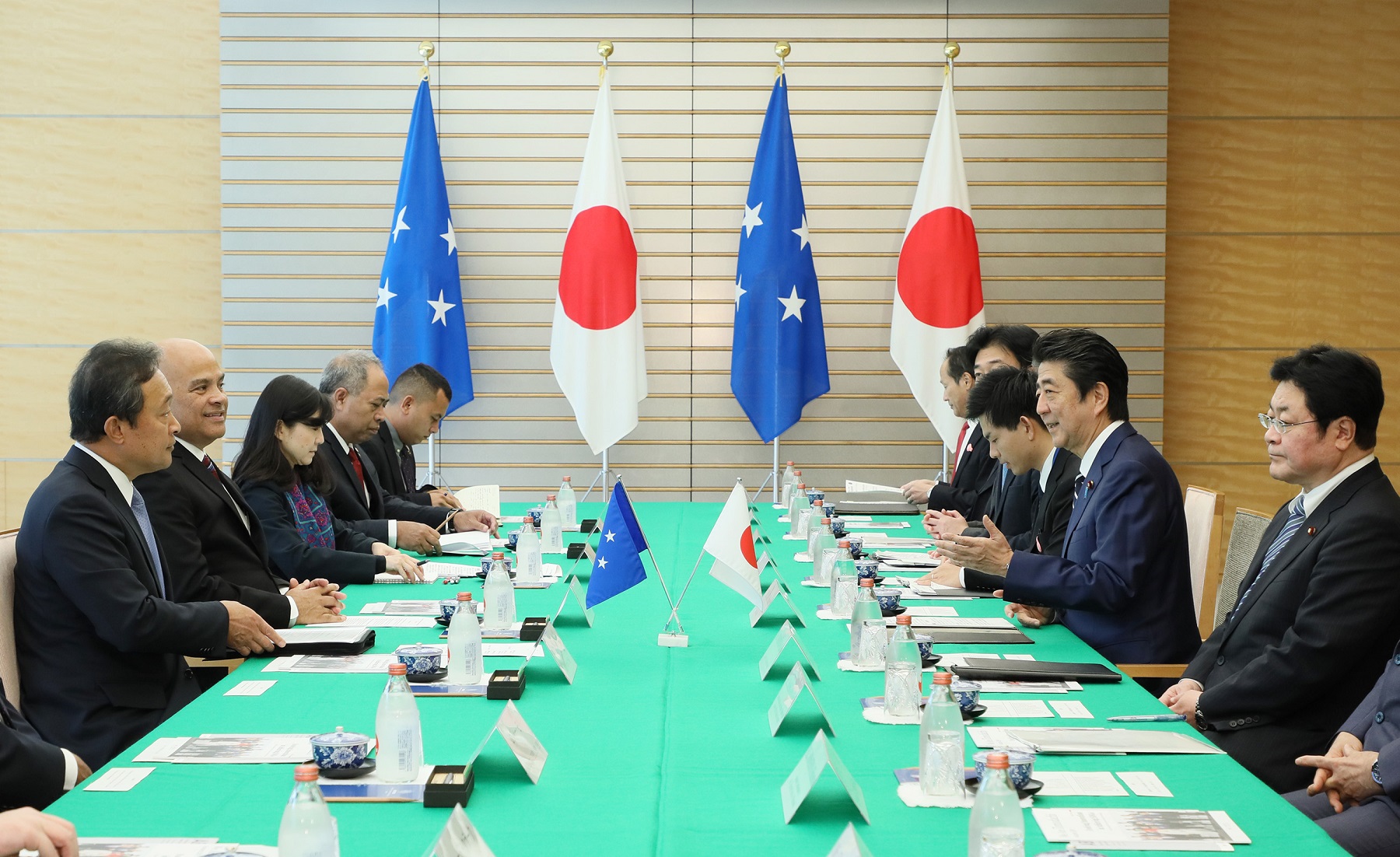 Photograph of the Japan-Micronesia Summit Meeting