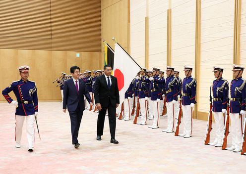 Photograph of the salute and the guard of honor ceremony (2)