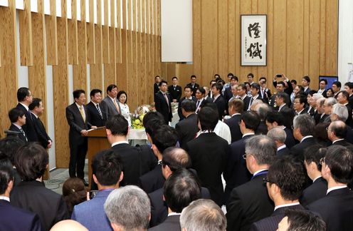 Photograph of the Prime Minister delivering an address at the celebration (2)