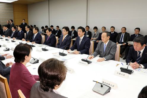 Photograph of the Prime Minister making a statement (3)