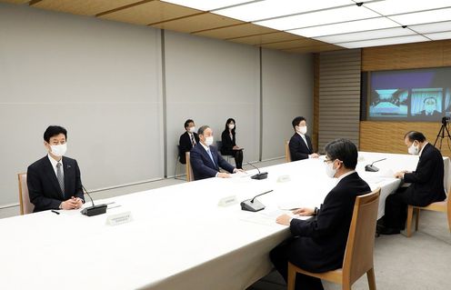 Photograph of the Prime Minister attending the meeting (1)