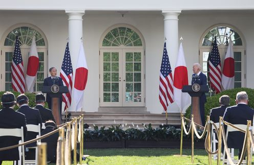 Photograph of the Japan-U.S. joint press conference (3)