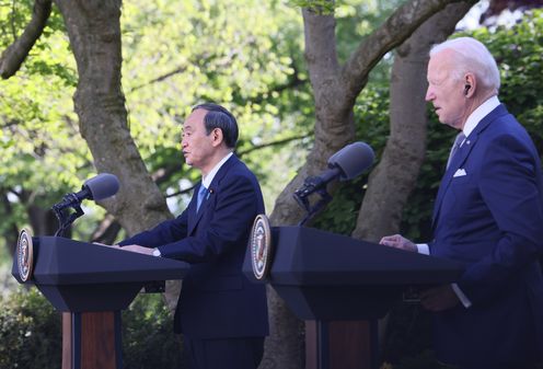 Photograph of the Japan-U.S. joint press conference (5)