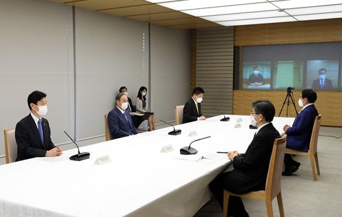 Photograph of the Prime Minister attending the meeting (1)