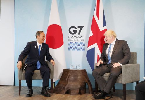 Photograph of the Japan-U.K. summit meeting (2)