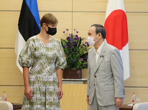 Photograph of the meeting with H.E. Ms. Kersti Kaljulaid, President of the Republic of Estonia (3)