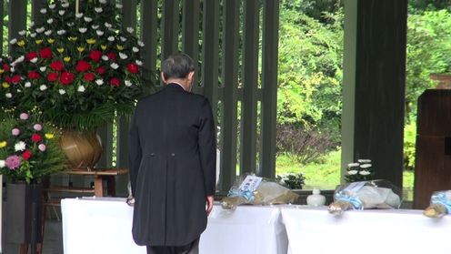 Photograph of the Prime Minister offering prayers at Chidorigafuchi National Cemetery (2)