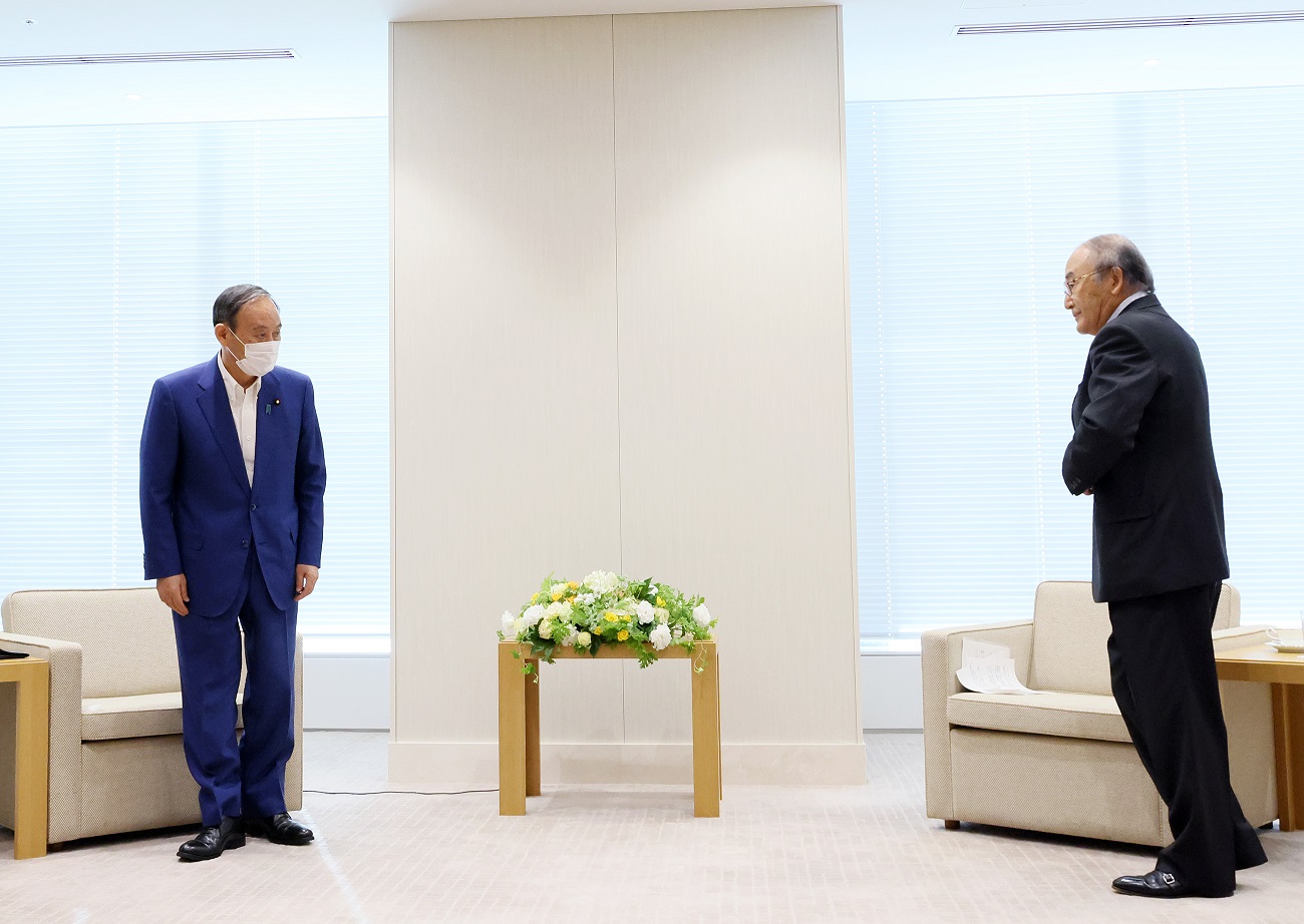 Meeting with Japan Chamber of Commerce and Industry Chairman Mimura (2)